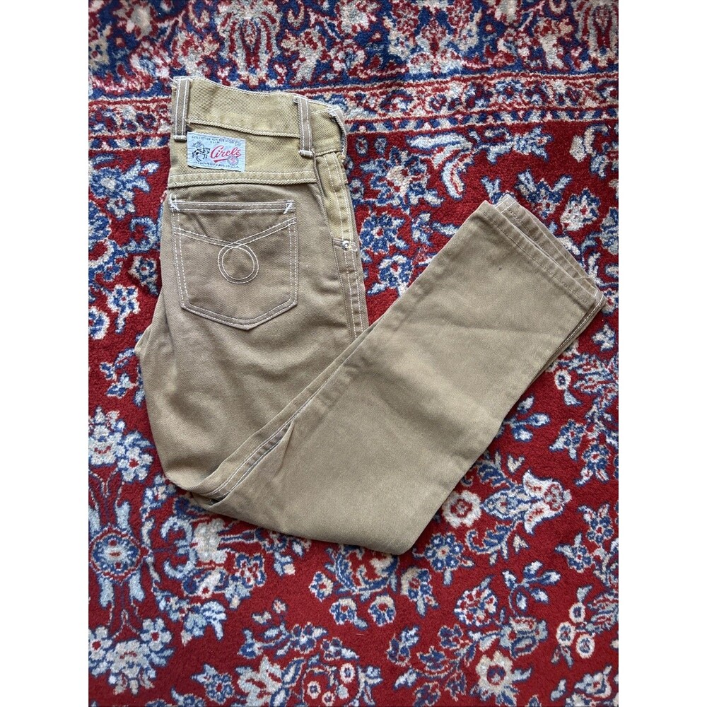 VTG Retro 1970s Sears Western Roebuck Long Pants Kids Sz 12 Perma Prest Brown
